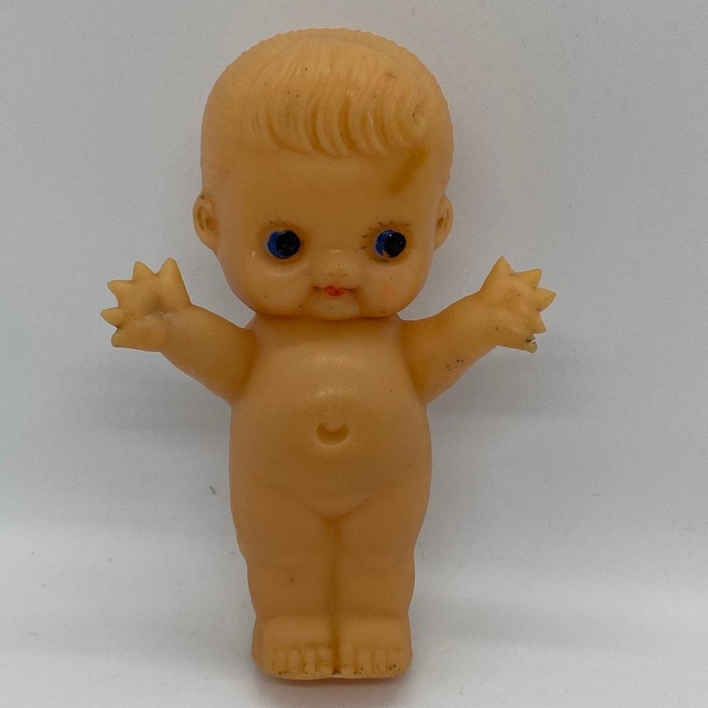 3.75″ Rubber Squeaker Doll Made in Japan